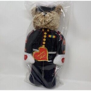 Recordable 12” Talking Marine Teddy Bear Stuffed Animal W/30 Sec. Voice Recorder